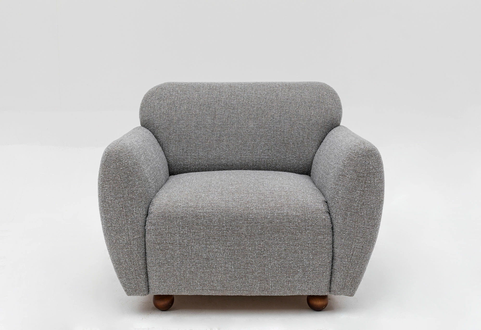 Karrige krahu Eddy, ngjyrë gri e çelët, Atelier del Sofa