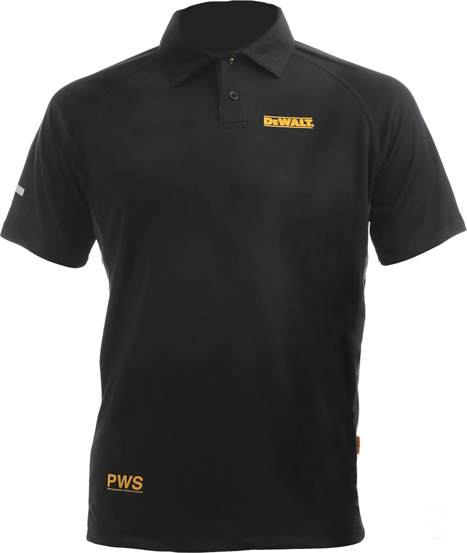 Maicë polo për meshkuj Dewalt DWC125-013, XXL, mëngë të shkurta, 100% poliestër, quick-dry, E zezë