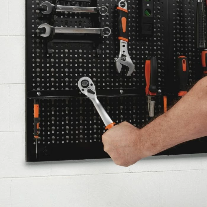 panel veglash çeliku VONHAUS 3500080, 40×60 cm, set 45 copë, e zezë