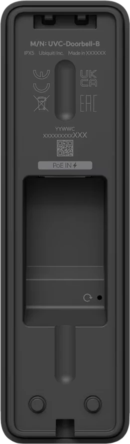 Video zile dere PoE Ubiquiti Doorbell Lite 5MP 2560x1920, audio dy-drejtimëshe, Night Vision, e zezë