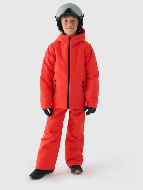 Jakne skijimi për fëmijë 4F, të kuqe