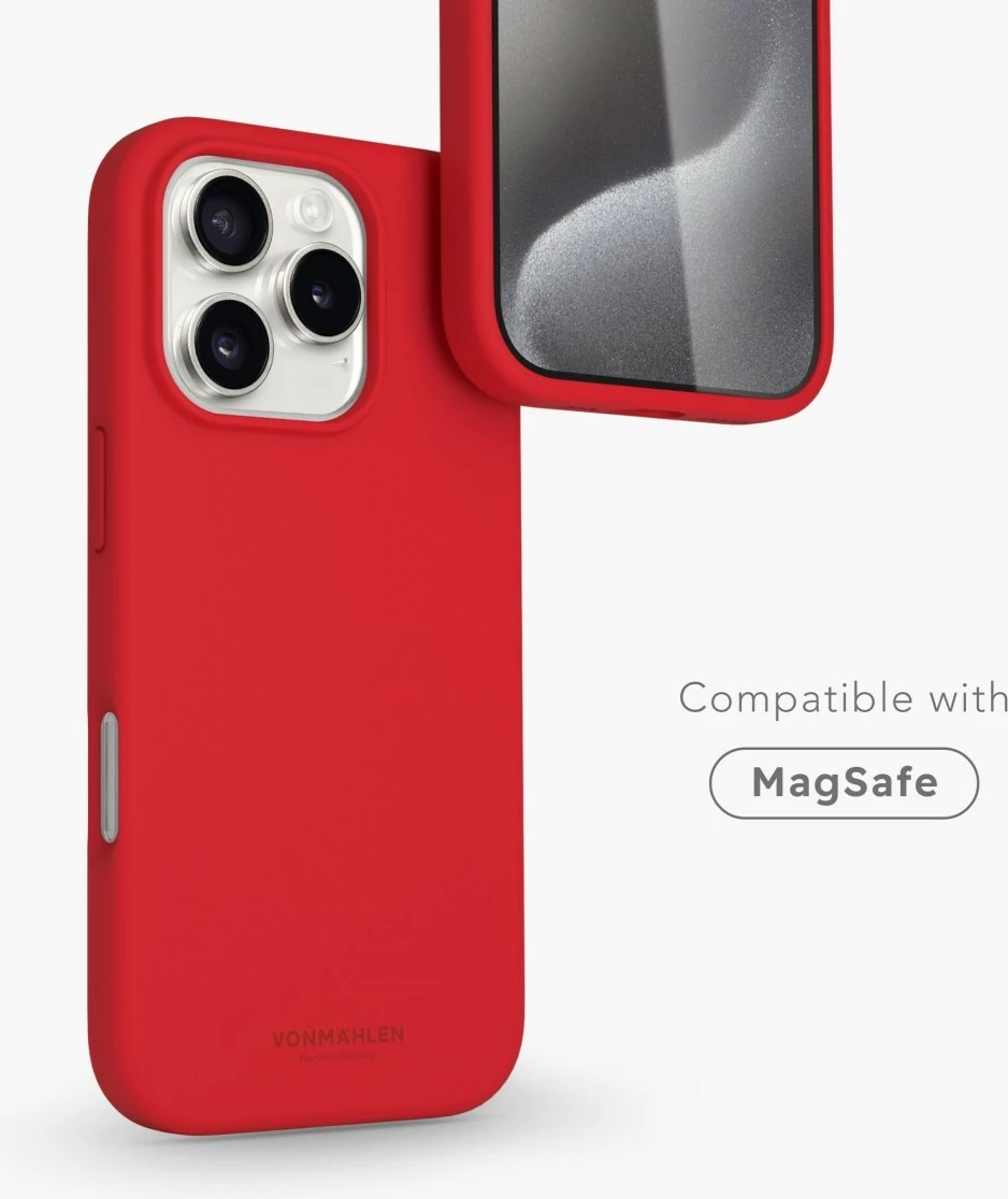 Mbështjellës silikon Vonmählen për iPhone 16 Pro Max, firecracker