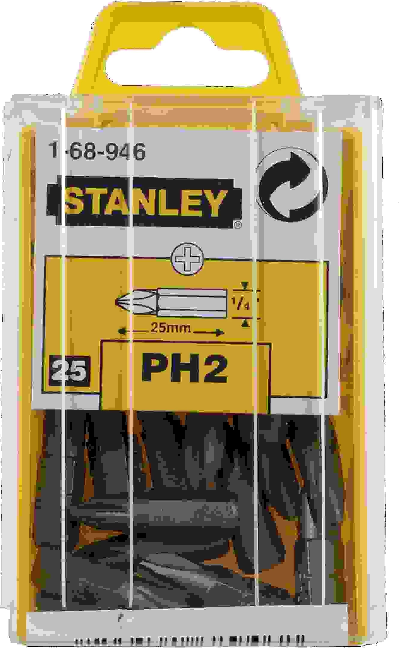 Bit Phillips PH2 Stanley 1-68-946, 25 mm, set 25 copë