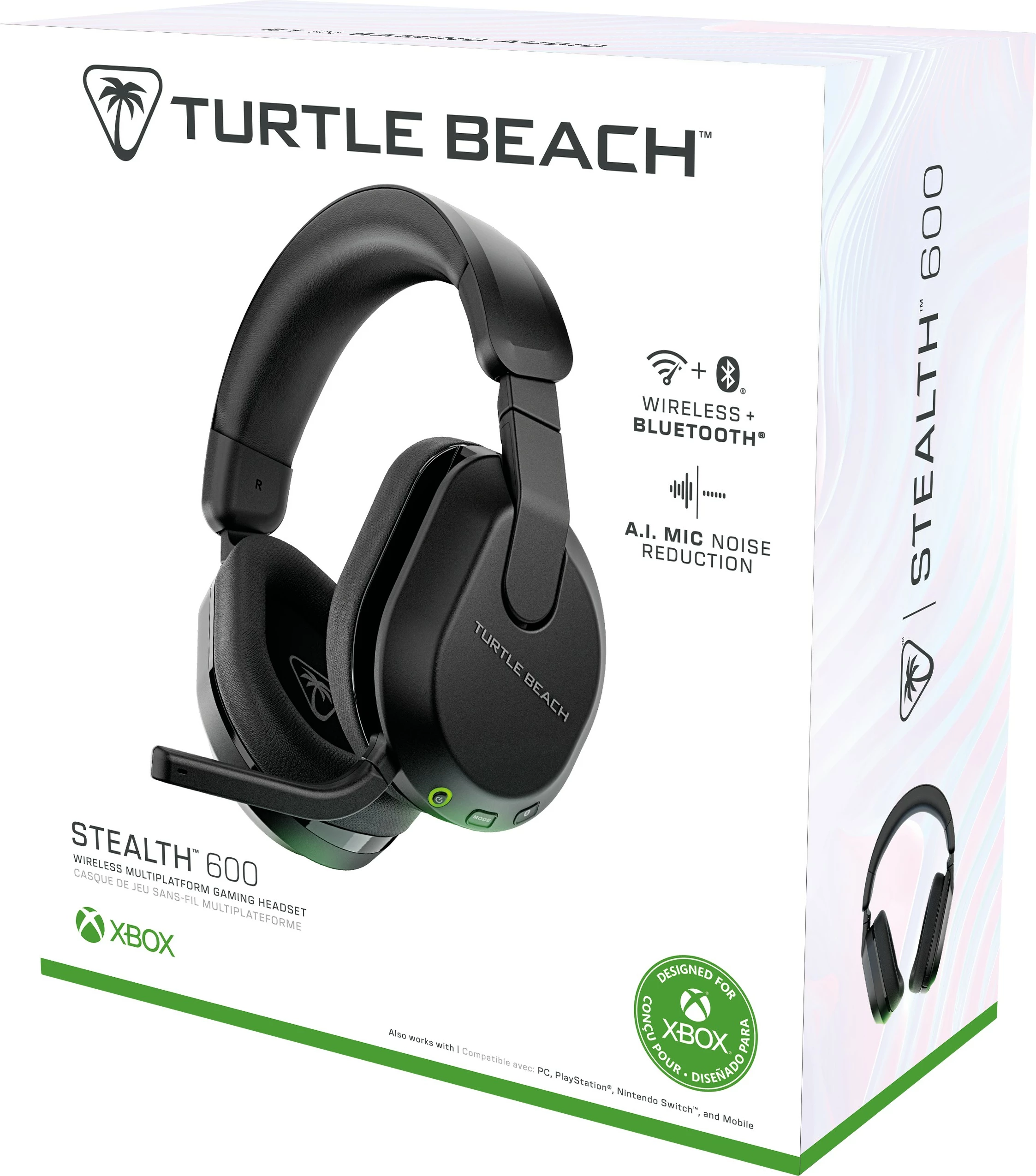 Kufje Turtle Beach Stealth 600 Gen 3, Wireless, Gaming, 20 - 20000 Hz, 320 g, E zezë