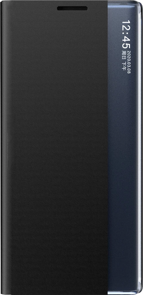 Mbështjellës Hurtel New Sleep Case për Samsung Galaxy A24 4G, me kapak dhe qëndrim, e zezë