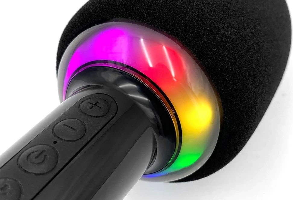 Mikrofon karaoke Media Tech MT399 me Bluetooth, i zi