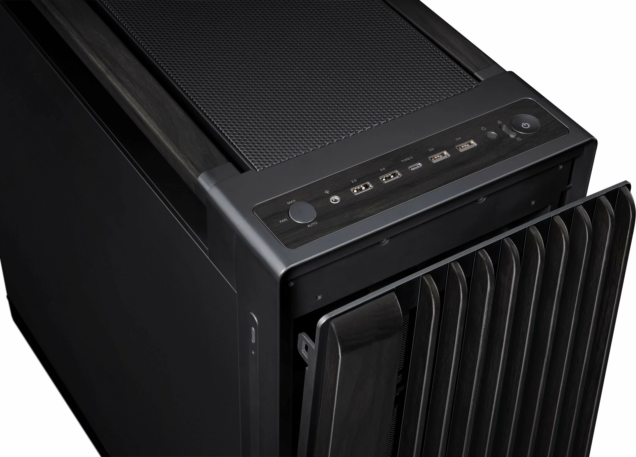 Kasë Asus ProArt PA602 Wooden (90DC00J0-B09020) Midi Tower, e-ATX/ATX, pa dritare, e zezë