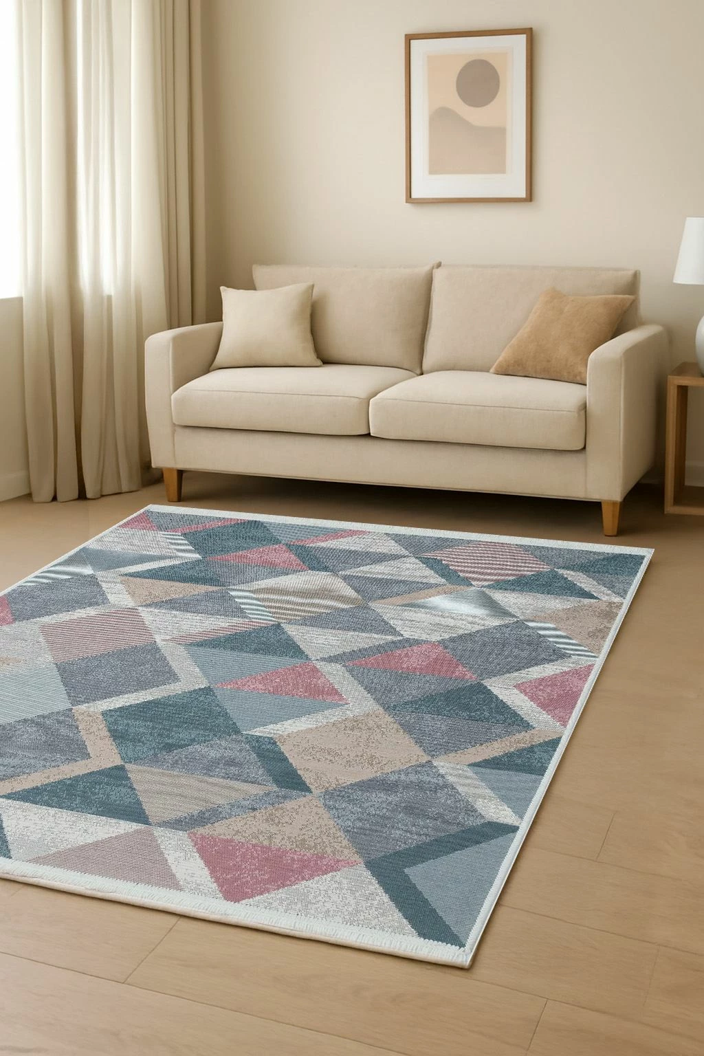 Qilim Conceptum Hypnose, 80x150cm, blu, rozë, bezhë, gri