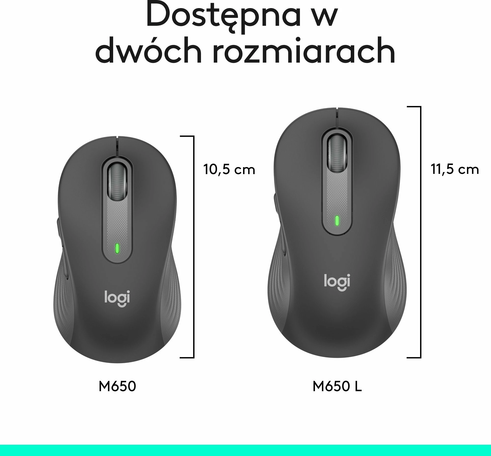 Maus Logitech Signature M650 (910-006253) 4000 DPI wireless Graphite