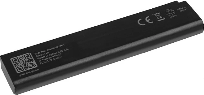 Bateri laptopi Green Cell BTY-M6H, 10.8V 4400mAh, për MSI GE62/GE63/GE72/GE73/GE75, e zezë