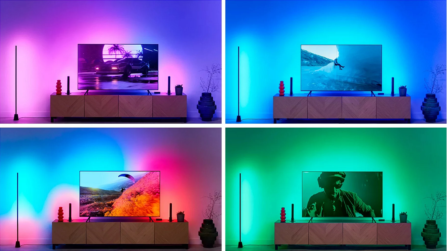 Shirit LED smart WiZ 8720169078604, Wi-Fi/Bluetooth, RGB Multi, 2.6 m, 2700-6500K, i zi