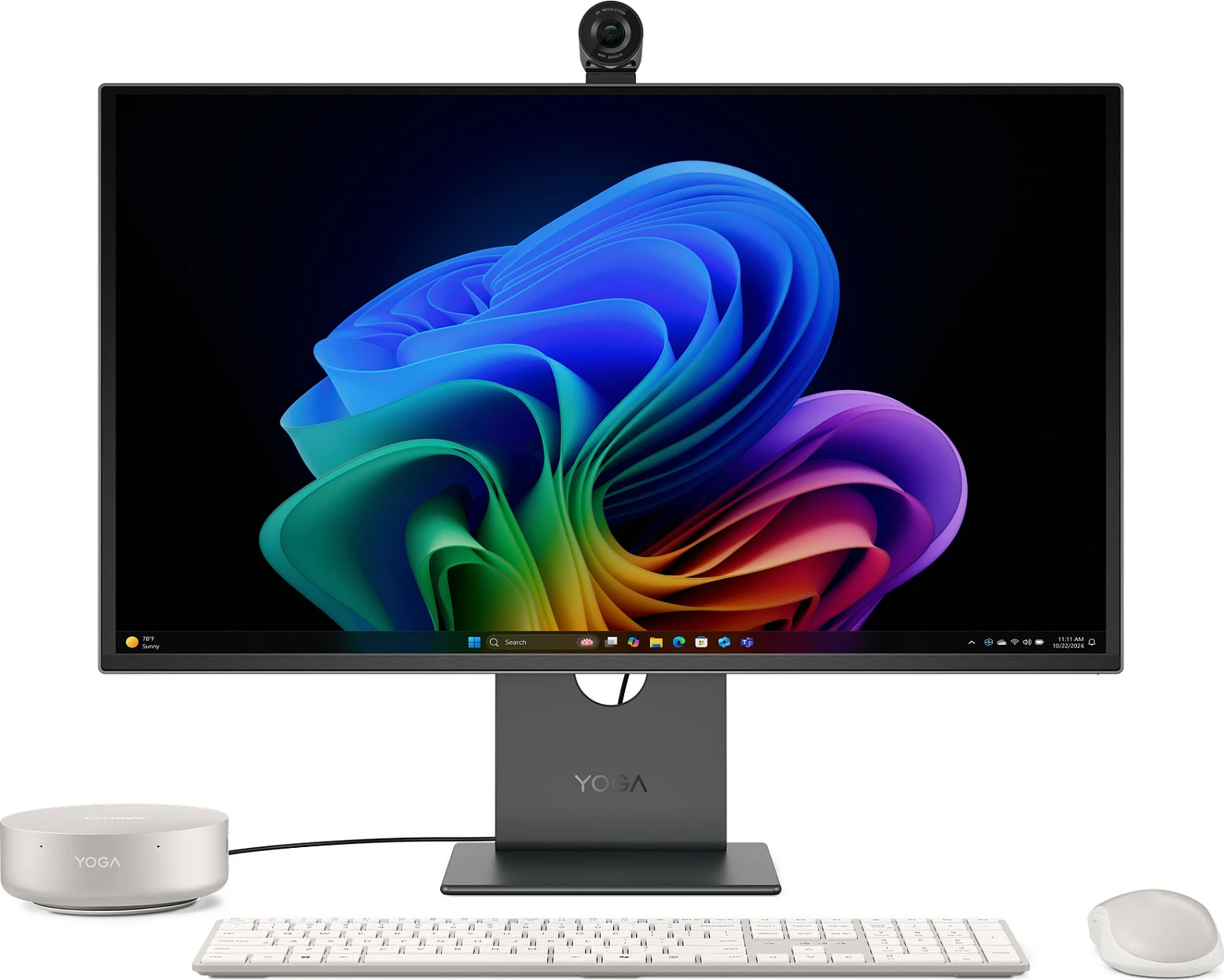 Mini PC Lenovo Yoga Mini 01IPH11, Core Ultra 5 325, 16GB RAM Memorje, 1TB SSD, Windows 11 Home, Seashell
