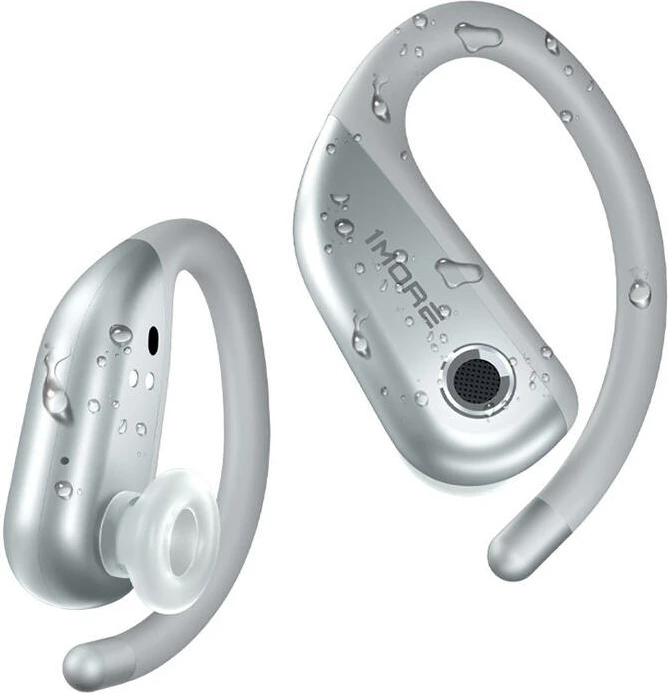 Kufje wireless sportive 1MORE FIT OPEN EF906, TWS, Bluetooth 5.3, IPX7, argjend