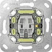 Çelës muri GIRA 311600, rocker, 10A 250V, me LED, krom/gri