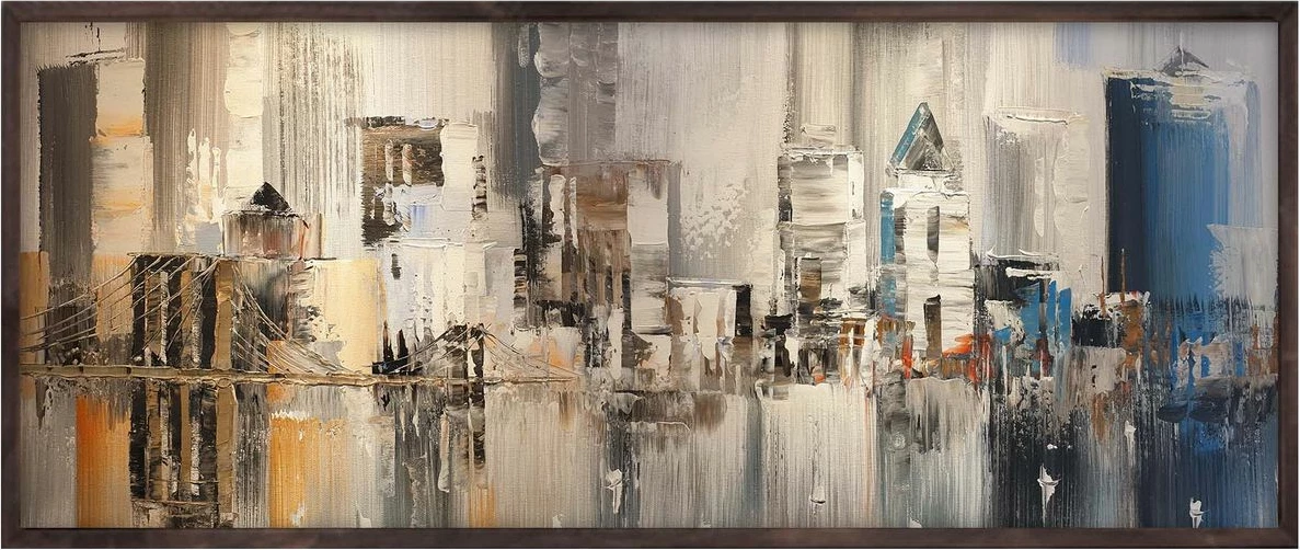 Pikturë dekorative me kornizë, MDF, Wallity, Artsmdfyty51-7033, shumëngjyrëshe, 33x70cm