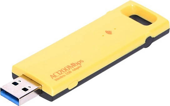 USB adapter Wi‑Fi Extralink U1200AC, AC1200, Dual Band, i verdhë
