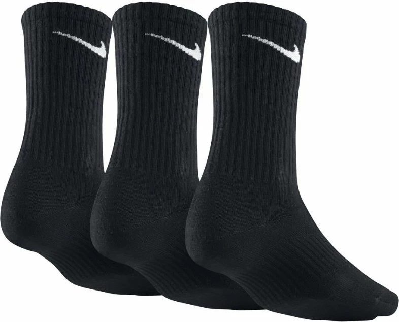 Çorape crew Nike Lightweight SX4704-001, të zeza, set prej 3 palë