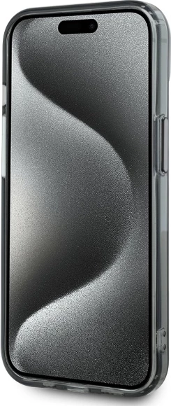 Mbështjellës Karl Lagerfeld KLHMP15SHLSKCK për iPhone 15 6.1", i fortë, MagSafe, i zi