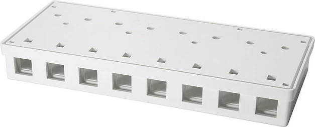 Kuti Keystone Surface Mount LogiLink, 8 porta, e bardhë