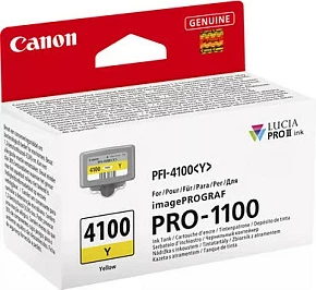Kartrixh boje Canon LUCIA PRO II PFI-4100Y, për imagePROGRAF PRO-1100, 320 faqe, e verdhë