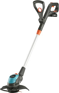 Trimer bari GARDENA EasyCut 23/18V P4A, 2Ah, 18V, teh plastik, zi/blu/portokalli/argjend
