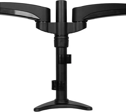 Mbajtëse për dy monitorë StarTech ARMDUAL, montim në tavolinë me clamp/grommet, VESA 75x75/100x100, 12-24", e zezë
