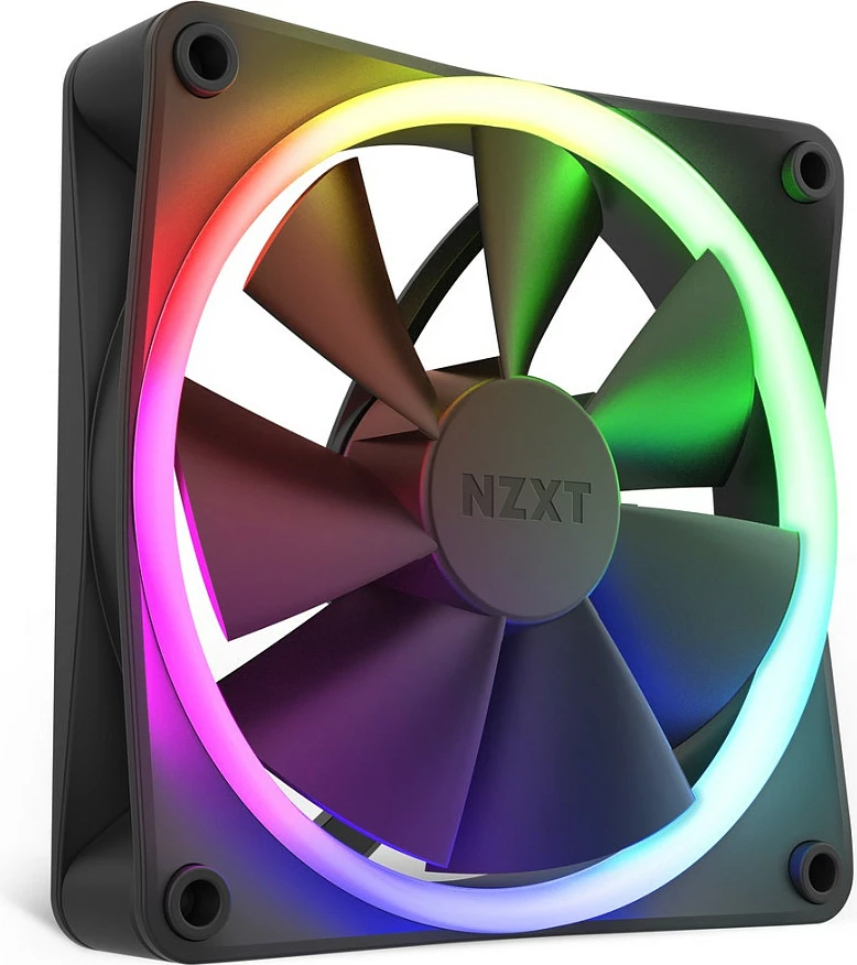 Fan NZXT F120 RGB, 120mm, PWM 4-pin, 500-1800 RPM, i zi