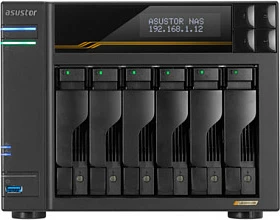 NAS Asustor Lockerstor 6 Gen3 AS6806T, 16GB RAM, 6 vende, e zezë