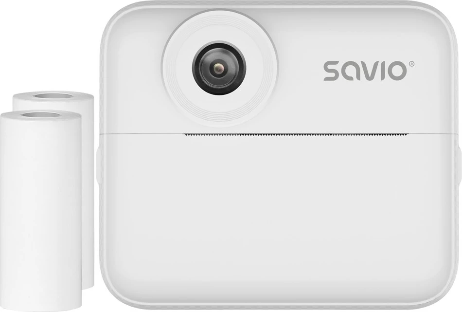 Kamerë instant Savio AN-01 48MP, ekran 2.4", video AVI, printim termik pa bojë, e bardhë, set me 2 rrolla