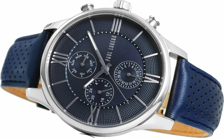 Orë dore për meshkuj Paul Lorens, argjendtë e kaltër