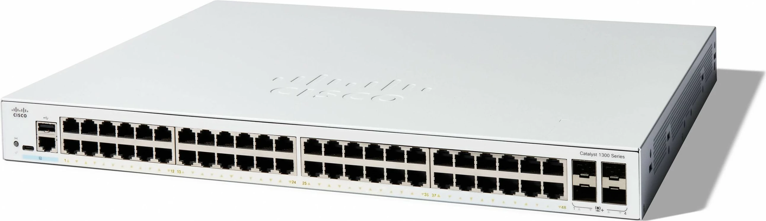 Switch Cisco Catalyst 1300-48T-4X, 48 porta GE, 4x10GE SFP+, i bardhë