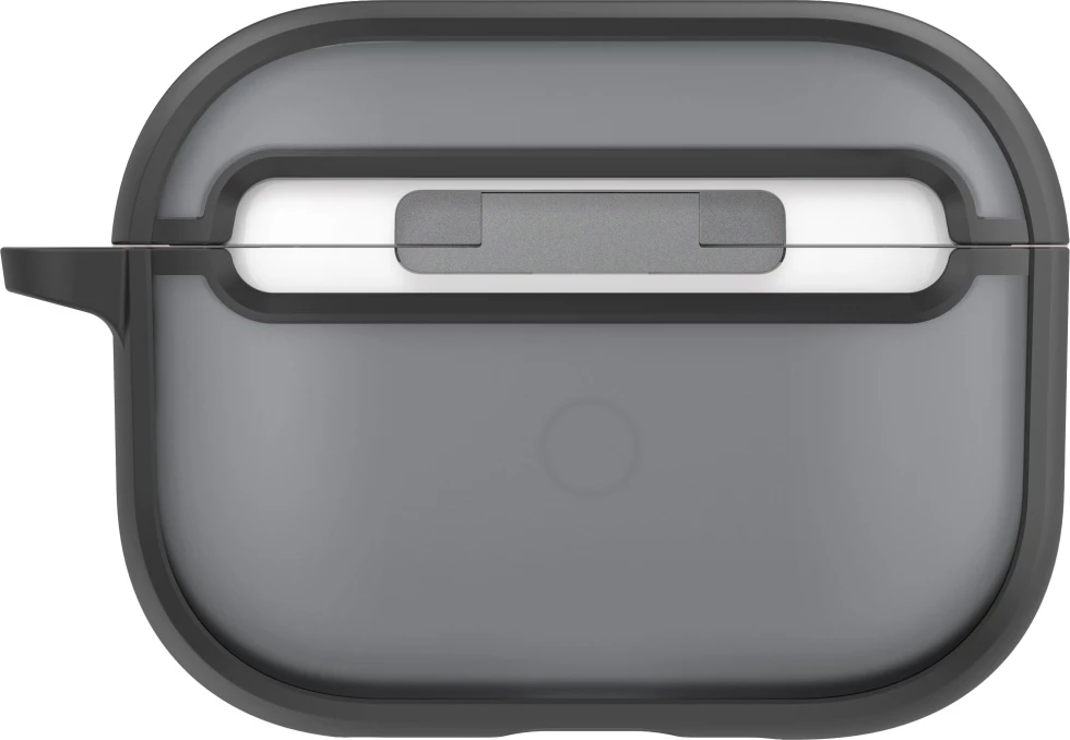Mbështjellës UNIQ Veren për AirPods Pro 3, PC+TPU, me karabinë, kafe (smoky), në kuti