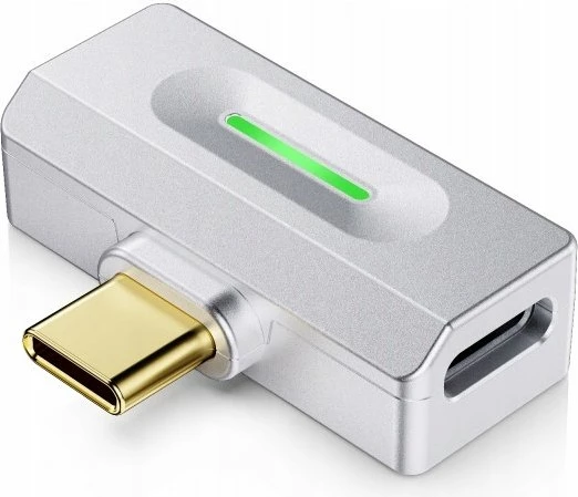 Transmetues Bluetooth USB-C FiiO AiR LINK Hi-Res, argjend, set me adapter USB-A në USB-C