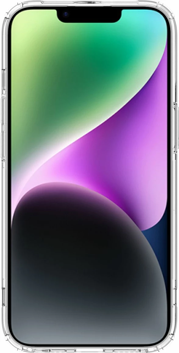 Mbështjellës Nillkin Nature Pro për iPhone 14 Plus, transparent, bardhë