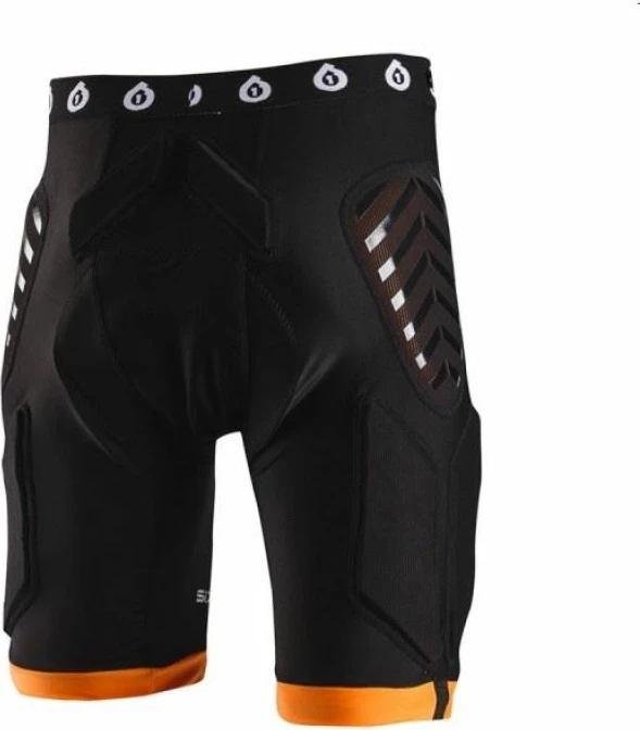 Shorce kompresioni 661 për meshkuj, të zeza-portokalli