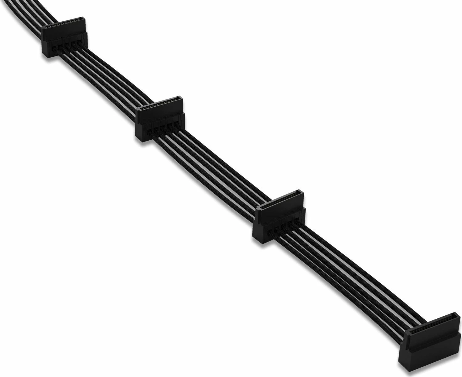 Kabllo rryme S-ATA be quiet! CS-3640 (BC023) 0.6 m 4x S-ATA, e zezë