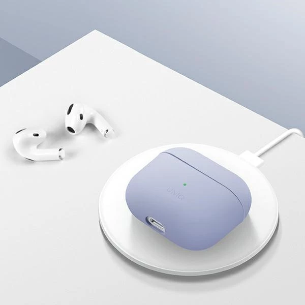 Mbështjellës UNIQ Lino për AirPods 3, silikon, gri