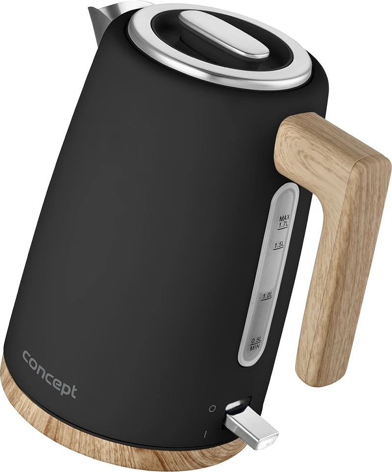 Zierës uji elektrik Concept RK3316 1.7 L 2200 W i zi/imitim druri