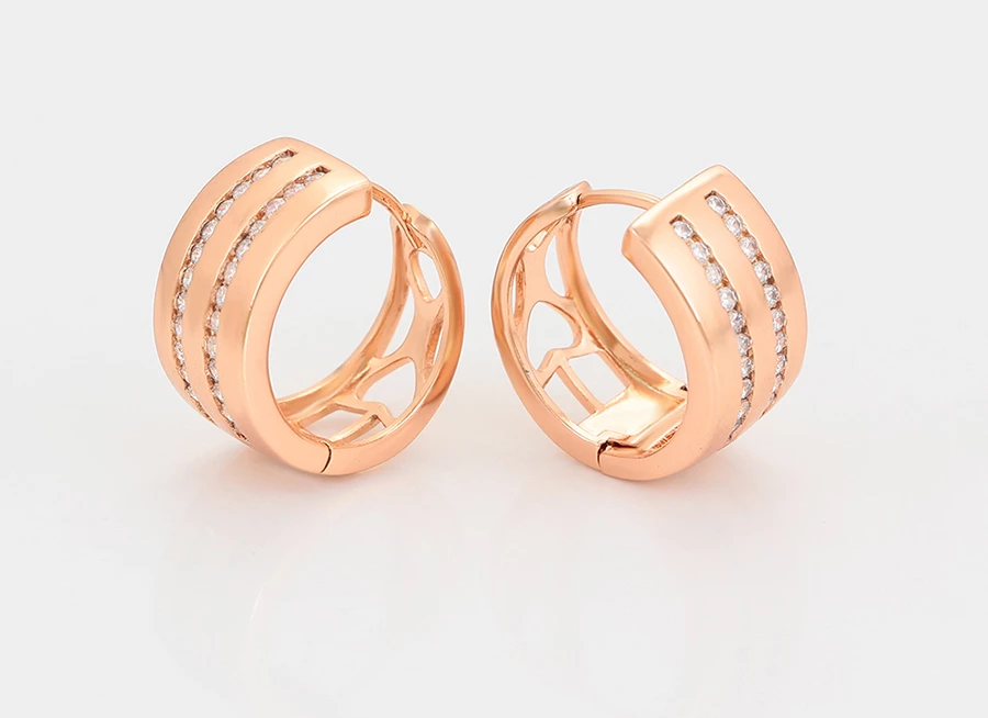 Set Xuping të praruar në ari UVA2R- unazë + vathë