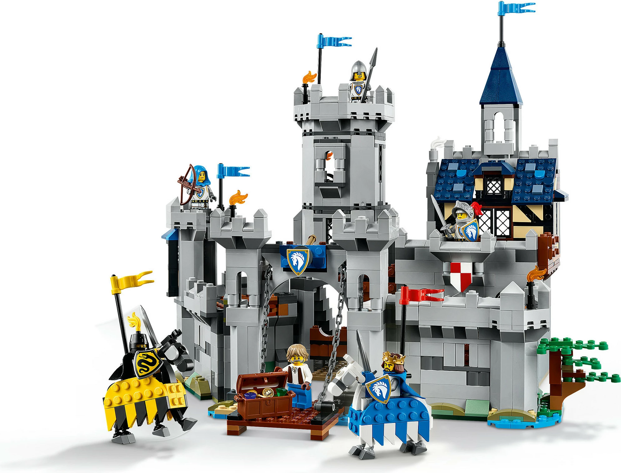 Set LEGO Creator 3in1 Medieval Horse Knight Castle 31168, 1371 copë, multikolor