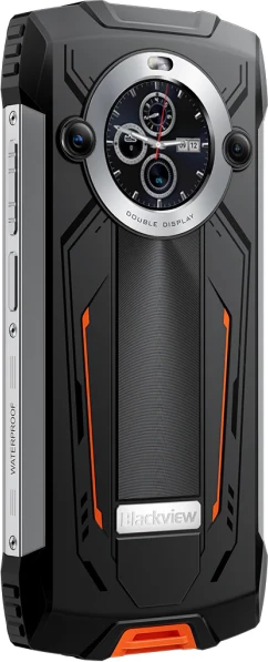 Celular rugged Blackview BV8200 12/256GB, 6.5" 120Hz, 8800mAh, IP68/IP69K, portokalli