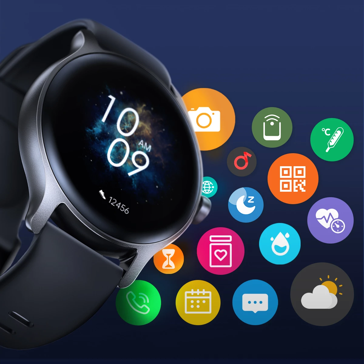 Smartwatch Joyroom JR-FC1 Classic Series, 1.28", 220 mAh, IP68, Gri