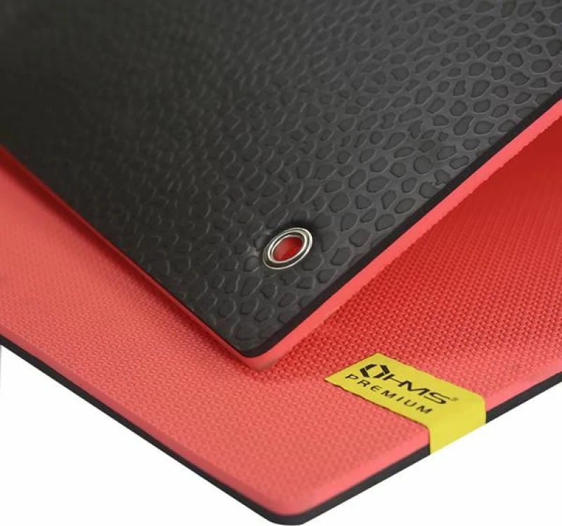 Tapiçeri fitnesi me vrima HMS Premium MFK03 të kuqe-zezë