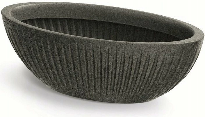 Saksi Prosperplast Latia Oval 20 cm, gri granit