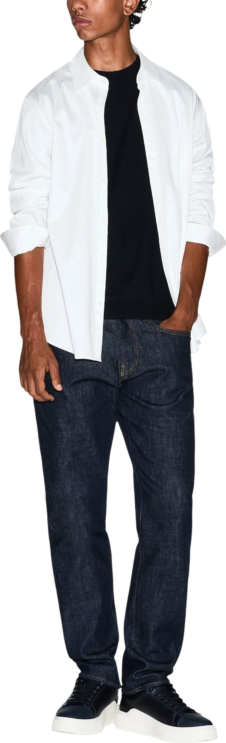 Maicë për meshkuj Armani Exchange 8NZM5C ZM3JZ, e zezë [Madhësia: M]