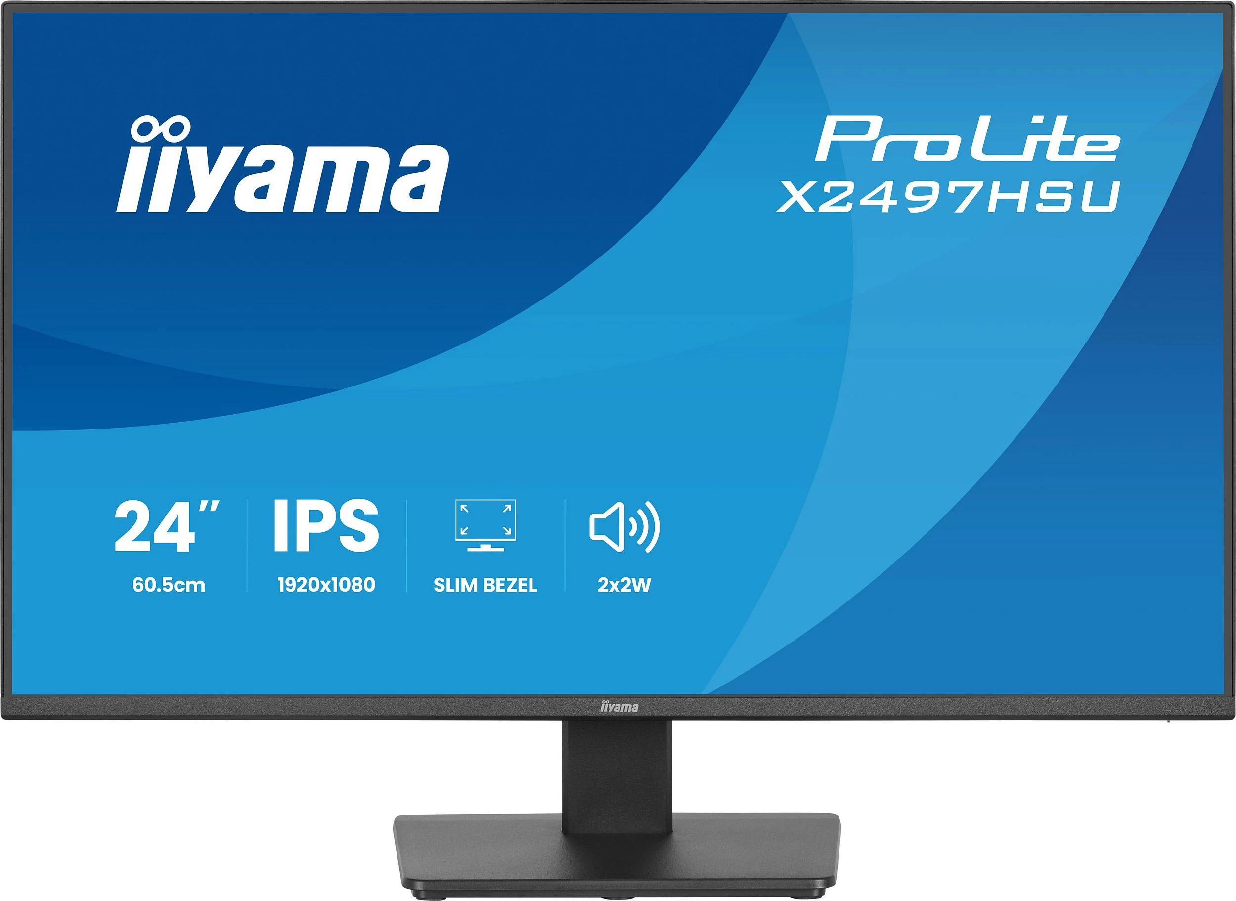 Monitor iiyama ProLite X2497HSU-B1, 24" IPS, FHD 120Hz, 4ms, HDMI/DP, USB Hub, i zi