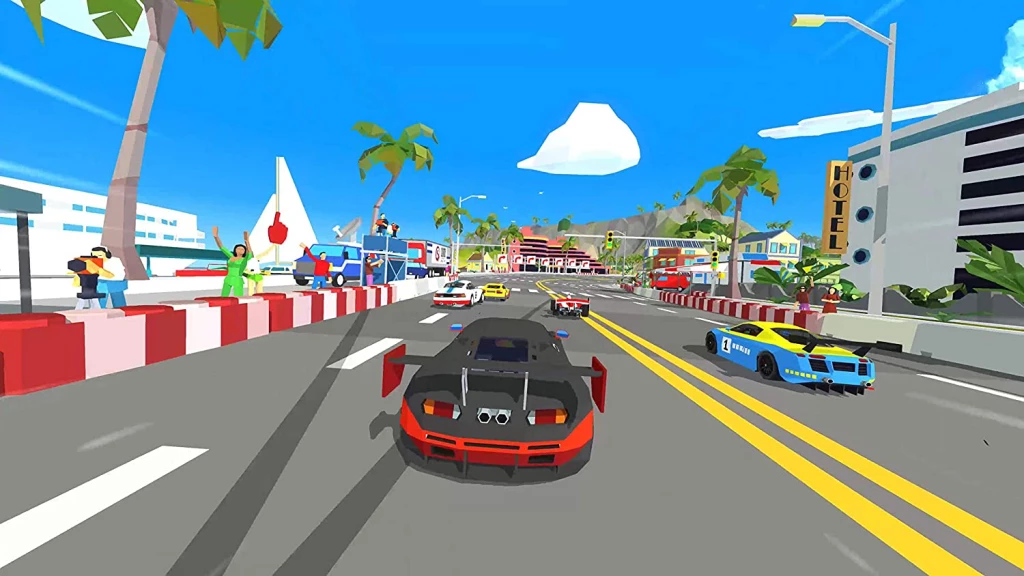 Lojë Nintendo Switch Curve Digital Hotshot Racing CIAB, kod shkarkimi, Big Boss Bundle Content Pack