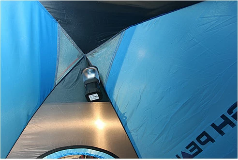 Tendë kampingu High Peak Monodome XL 4, 4 persona, 240x210x130 cm, 2.6 kg, blu/gri