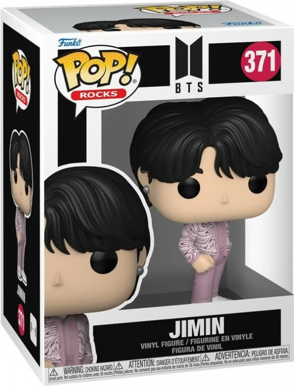 Figurinë koleksionuese Funko POP! Rocks BTS Jimin, vinyl, koleksion KPOP, rozë