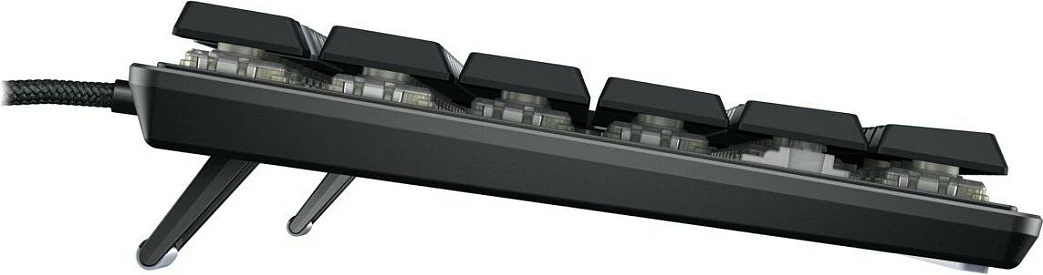 Tastierë mekanike Cherry MX, USB me kabllo, Tenkeyless 88 taste, ndriçim i bardhë, QWERTZ (DE), e zezë